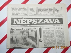 Retro régi újság - Népszava - 1993. január 6. - Születésnapra ajándék.
