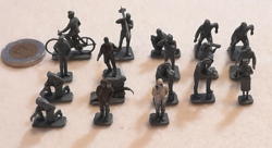 Retro diorama vagy terepasztal katonák