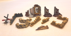 Retro II. világháborús diorama vagy terepasztal kellékek