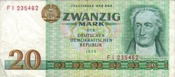 20 márka 1975 NDK Németország 2.