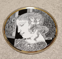 Szász Endre porcelán falitál