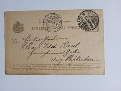 D204702  Díjjegyes  levelezőlap  1900  Zágráb Zagreb - Fehértemplom Szerbia  Bela Crkva  Ida Kral