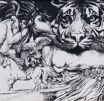 Töreky Ferenc (1922-2016): Szerelmem a természet, litográfia