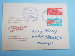 FDC (C12) - 1962. - 50 éves az első német légipostai szállítás (Bork-Brück 1912-1962) - NDK