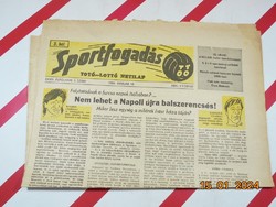 Retro régi újság - Sportfogadás Totó-Lottó Hetilap - 1986. január 18. - Születésnapra ajándék.