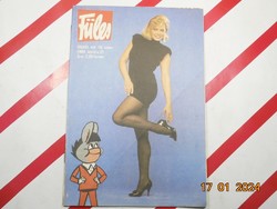 Régi retro rejtvény újság - Füles - 1989. április 21. - Részben kitöltött. - Születésnapra ajándék.