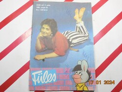 Régi retro rejtvény újság - Füles - 1988. január 22. - Részben kitöltött. - Születésnapra ajándék.