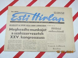 Retro régi újság - Esti Hírlap politikai napilap - 1986. február 14. - Születésnapra ajándék.