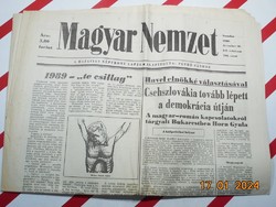 Retro régi újság - Magyar Nemzet - 1989. december 30. - Születésnapra ajándék.