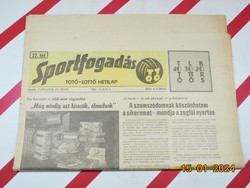 Retro régi újság - Sportfogadás Totó-Lottó Hetilap - 1987. július 4. - Születésnapra ajándék.