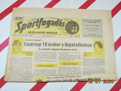 Retro régi újság - Sportfogadás Totó-Lottó Hetilap - 1987. május 16. - Születésnapra ajándék.