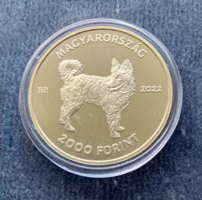 Mudi magyar pásztorkutya 2000 Forintos emlékpénzérme prospektussal