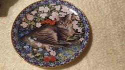 Ivory Cats  macskás gyűjtői tányér 20 cm
