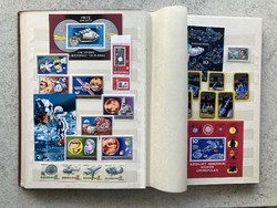 Közlekedés égen, földön, vizen magyar postatiszta bélyeg válogatás régi bélyegalbumban