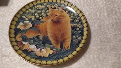 Ivory Cats macskás gyűjtői tányér 20 cm