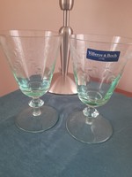 Vintage  Villeroy &Boch metszett poharak