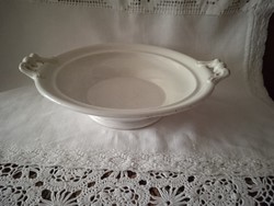 Régi porcelán füles tál, kínáló