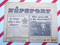 Régi retro újság - Népsport - sportnapilap - 1988. február 10. - Születésnapra ajándék.