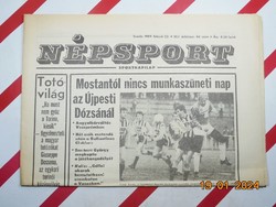 Régi retro újság - Népsport - sportnapilap - 1989. február 22. - Születésnapra ajándék.