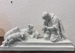 Herendi juhász pásztor porcelán