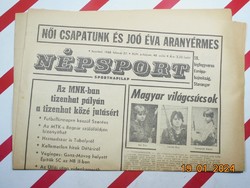 Régi retro újság - Népsport - sportnapilap - 1988. február 27. - Születésnapra ajándék.