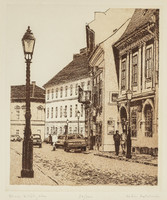 Kádár Katalin (1951-): Táncsics Mihály utca - rézkarc keretben