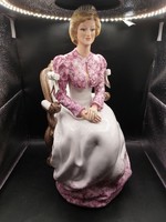 Diana hercegnő porcelán szobor, ritka, 37 cm-es. 8665