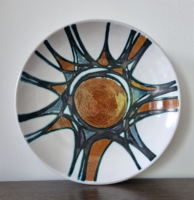 Krajtsovits Margit iparművészeti kerámia tál-32 cm