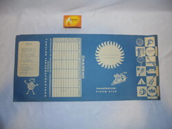 Retro órarend "Tanulók Takarékpénztára" - reklám