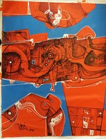 Simeon Gonzales-XXL-CIELO AZUL SERRANO–150x120 cm-Kék ég a hegyekből-