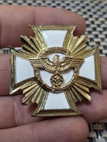 Német Náci 3.Birodalom NSDAP Szolgálati Érem Arany Fokozat.15 év után.