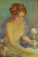 Balogh Gy. Jelzéssel : LÁNY VIRÁGGAL