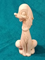 Porcelán kutya pudli 29,5cm art deco régi