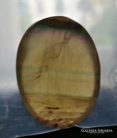 68ct 3,1cm Természetes Szivárvány Fluorit kaboson, marokkő