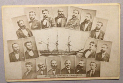 Tobias Freiherr von Österreicher Admiral / Archduke Friedrich Corvett 1875.Photo