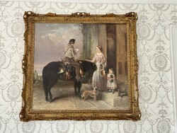 Biedermeier életkép John Sutcliffe 1848