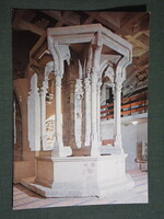 Képeslap,Visegrád,Mátyás király múzeum,Lakótorony,Anjou kori kútház látkép,részlet, 1978-