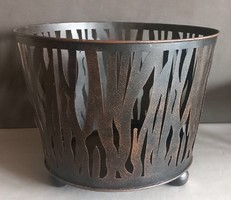 Hatalmas bronz. Vagy bronzirozott design kaspó , tűzkosár ALKUDHATÓ