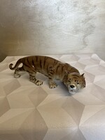 Royal Dux Nagyméretű Porcelán Tigris A88