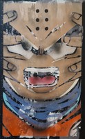 Mauro Simões aka FÜR - Képregény graffti vásznon - We Spray (Dragon Ball) - Original - 65 x 104cm