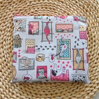 Újratasak / cicák keretben - rózsaszín