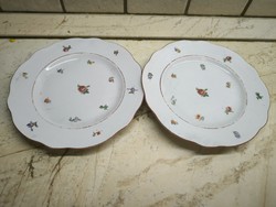 Zsolnay porcelán apró rózsás ki tányér 2 db eladó!