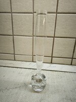 Fújt üveg, vastag talpú váza, dísztárgy eladó!