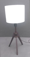 65 cm Vintage tripod fa asztali lámpa ALKUDHATÓ design