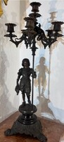 Historizmus 1870-80 Romantikus hős, gyertyatartó