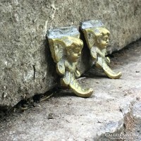 Édes kis réz puttós méhecske-angyalkás kis fogasok akasztók