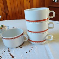 4 db Alföldi porcelán teás csésze, bögre 2.5 dl űrtartalom