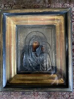 GYÖNYÖRŰ ANTIK UTAZÓ IKON!!!  16x14x5 cm!!!