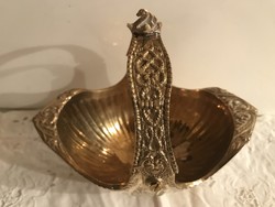 KOSÁR - RÉZ - 57 dkg - HATTYÚ A FÜL TETEJÉN - 17 x 17 x 12 cm  - OSZTRÁK - HIBÁTLAN