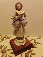 Extra ritkán fellelhető, nagyobb, káprázatos CAPODIMONTE PORCELÁN - makulátlan